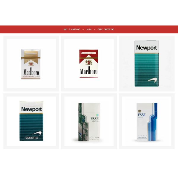 Any 3 Cartons — $170 Free Shipping