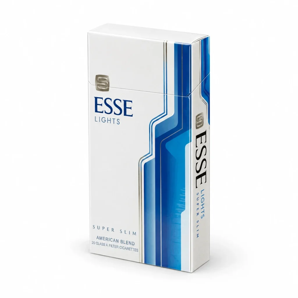 ESSE Lights Super Slim 5mg - Premium Korean Mint & American Blend (1 Carton) — AI-generated illustrative angle