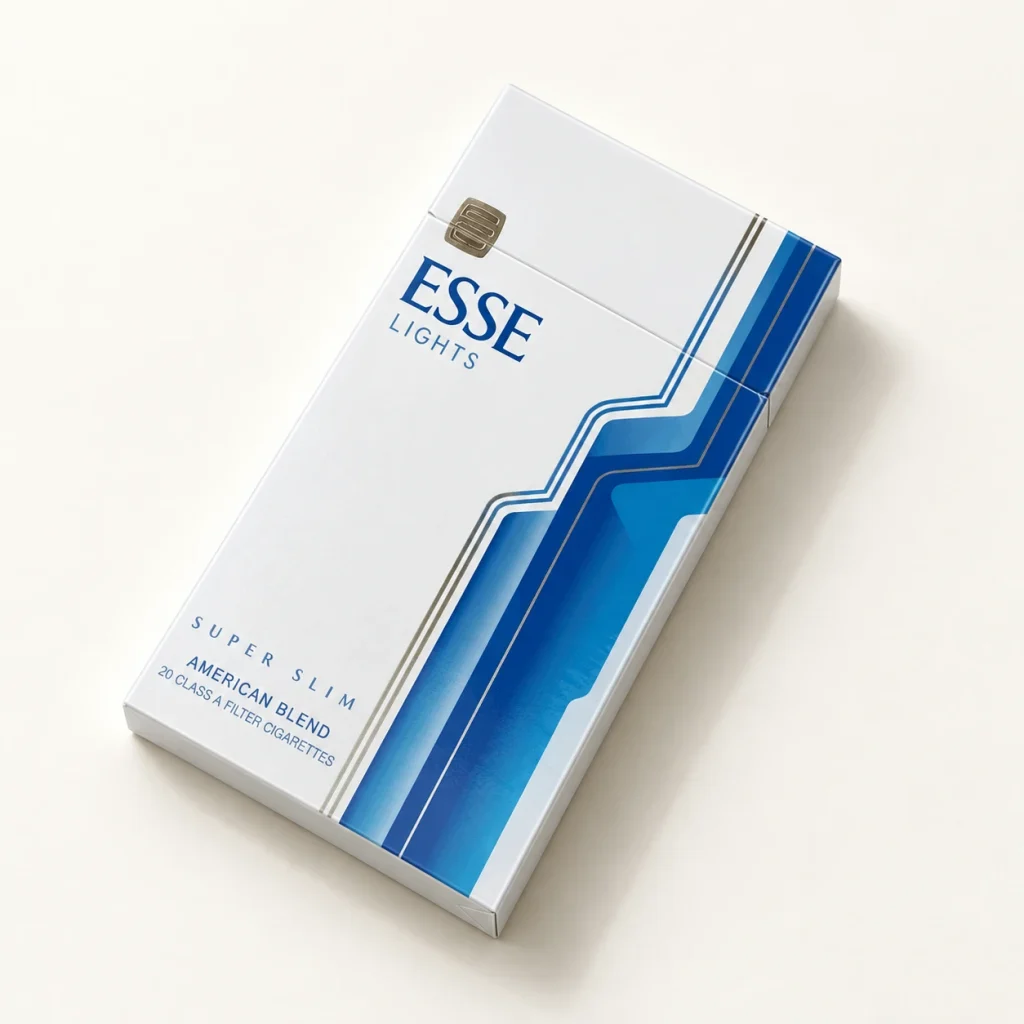 ESSE Lights Super Slim 5mg - Premium Korean Mint & American Blend (1 Carton) — AI-generated illustrative angle